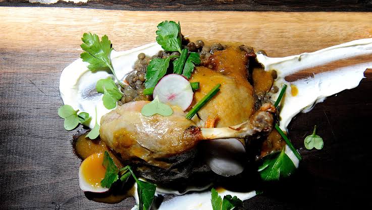 Antietam signature dishes Steak Frites
Duck Confit
Oysters